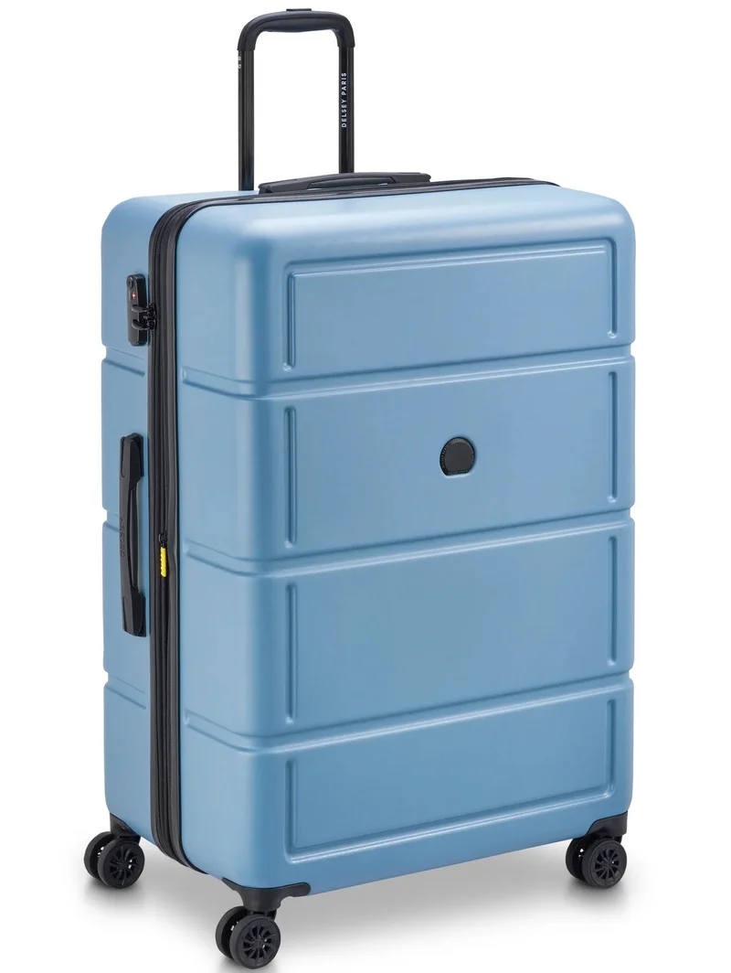 DELSEY Paris Camelia 82 Cm Large 4-Double Wheeled Expandable Check-In Luggage Trolley Case - Light Blue